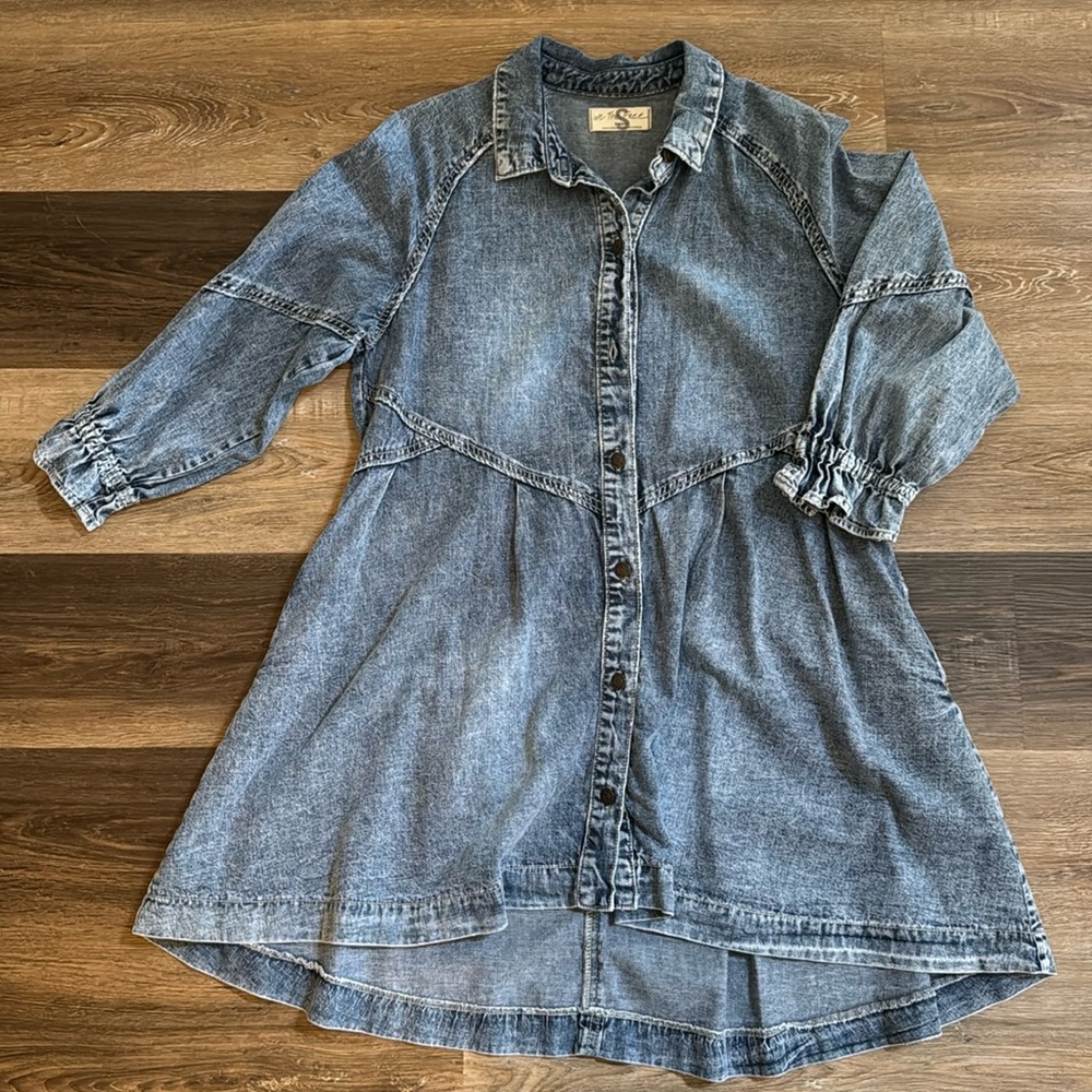 We The Free Hannah Denim Mini Dress